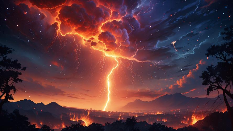 火山闪电的形成机制（火山喷发闪电）